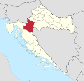 Karta Karlovačke županije