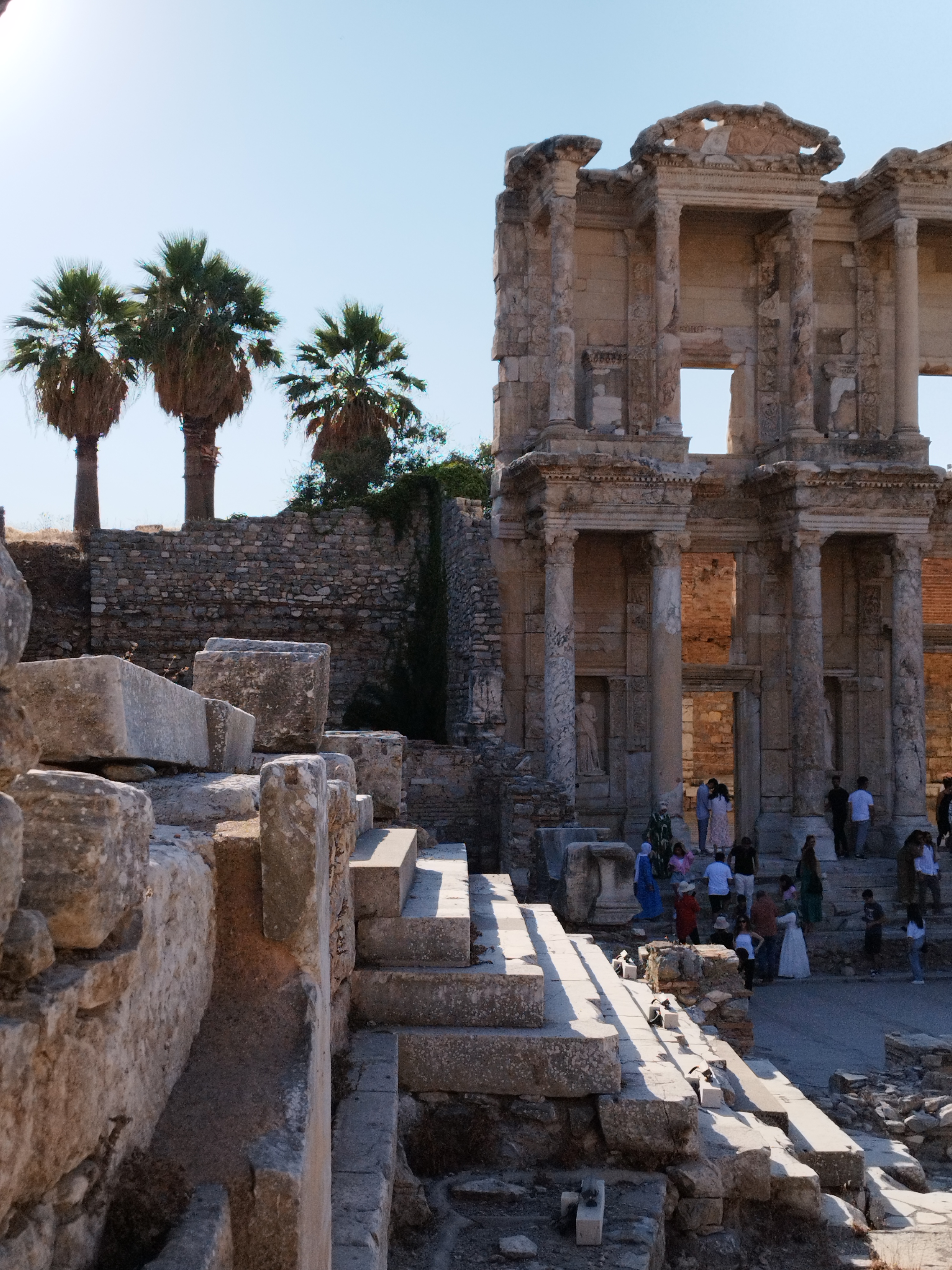 View of ruins in Ephesus, Turkey
